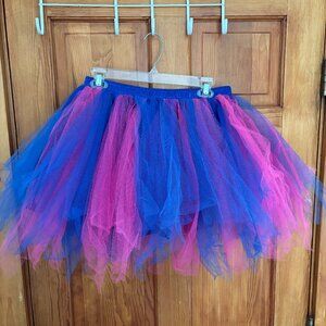 Blue and Pink Adult Tutu Costume Skirt